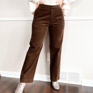Vintage Brown J.Crew Corduroy Pants